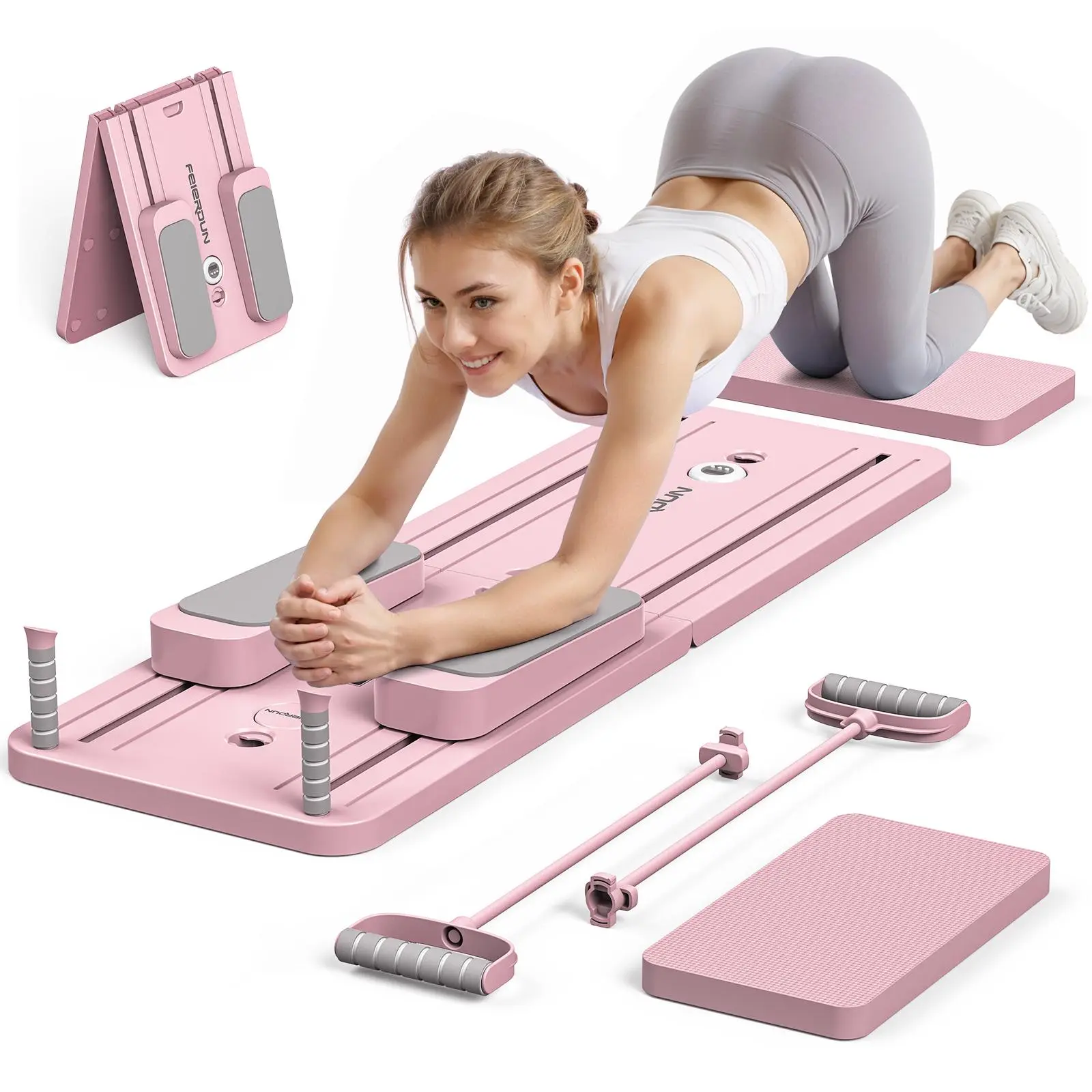 Leg Home Gym Workout - Planche de Pilates pliable multifonctionnelle, appareil