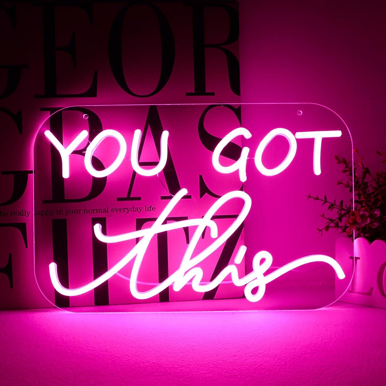 Tu y arriveras ! Enseigne néon - Home Gym Neon Sign avis et prix